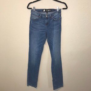 Karl Lagerfeld Blue Med Wash Mid Rise Skinny Jean